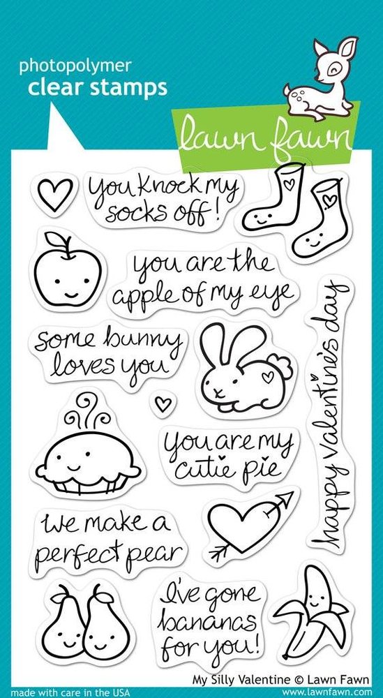 Lawn Fawn My Silly Valentine Clear Stamps (LF332) (OUTLET) Lawn Fawn My Silly Valentine Clear Stamps (LF332) (OUTLET)