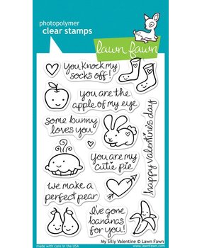 Lawn Fawn My Silly Valentine Clear Stamps (LF332) (OUTLET)