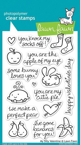 Lawn Fawn My Silly Valentine Clear Stamps (LF332) (OUTLET) Lawn Fawn My Silly Valentine Clear Stamps (LF332) (OUTLET)