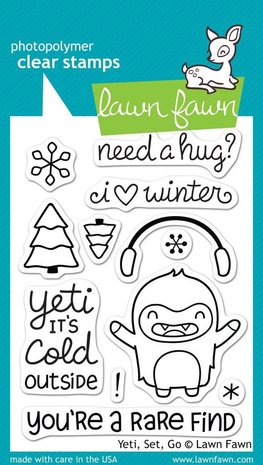 Lawn Fawn Yeti, Set, Go Clear Stamps (LF567) (OUTLET) Lawn Fawn Yeti, Set, Go Clear Stamps (LF567) (OUTLET)