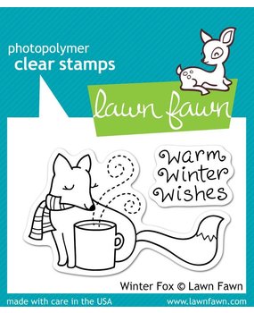 Lawn Fawn Winter Fox Clear Stamps (LF363) (OUTLET)