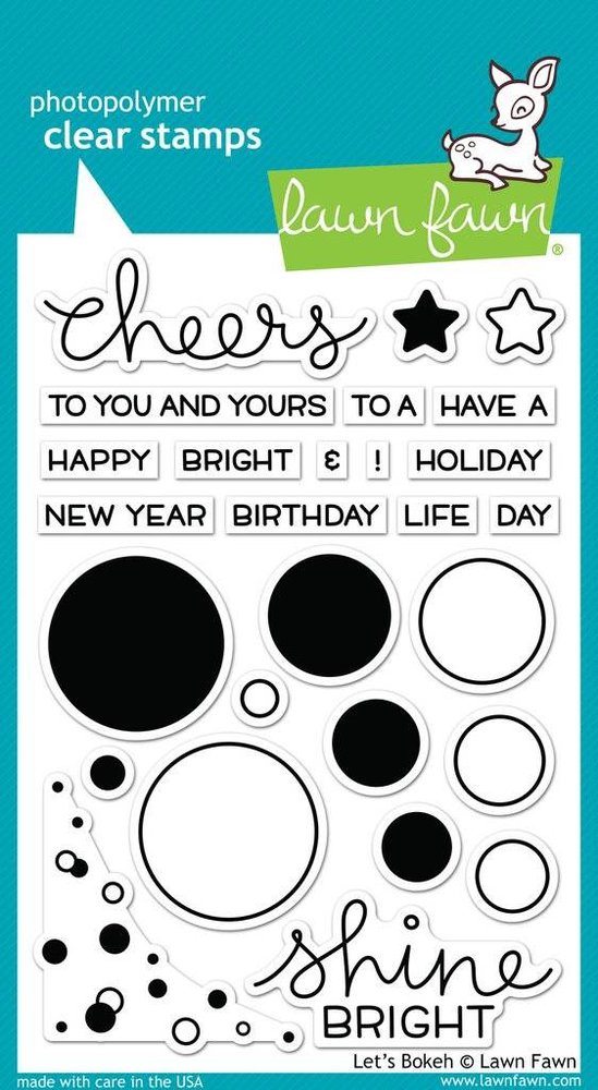 Lawn Fawn Let's Bokeh Clear Stamps (LF978) (OUTLET)