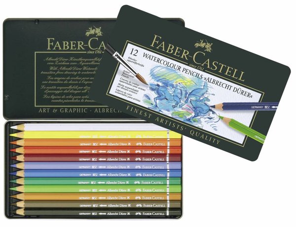 Faber Castell Aquarelpotlood A.Durer Etui à 12 Stuks (FC-117512) Faber Castell Aquarelpotlood A.Durer Etui à 12 Stuks (FC-117512)
