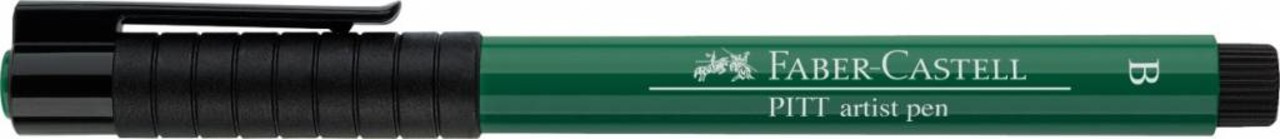 Faber Castell Indian Ink Artist Pen Brush 264 Dark Phthalo Green (FC-167478) (DISCONTINUED)