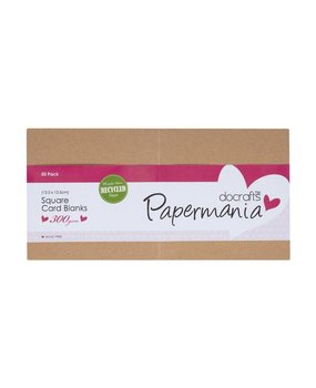 Papermania Square Card Blanks Recycled Kraft (50pk) (PMA 150612)