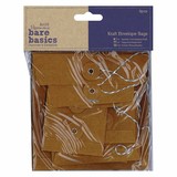 Papermania Bare Basics Kraft Envelope Bags Square Brown (6pcs) (PMA 174227) (DISCONTINUED)