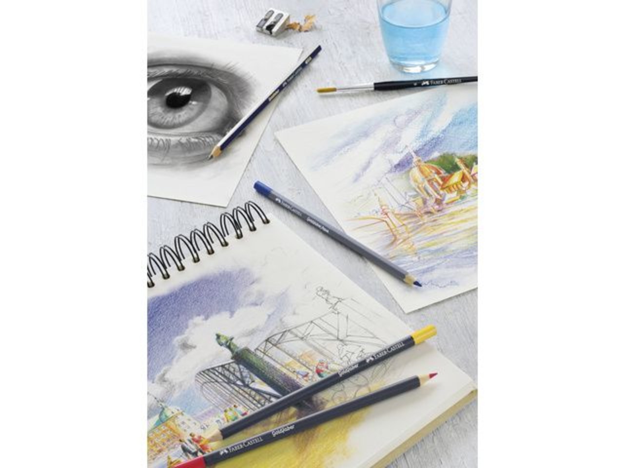 Faber Castell Goldfaber Aqua Watercolour Pencils Set of 48 (FC-114648) Faber Castell Goldfaber Aqua Watercolour Pencils Set of 48 (FC-114648)