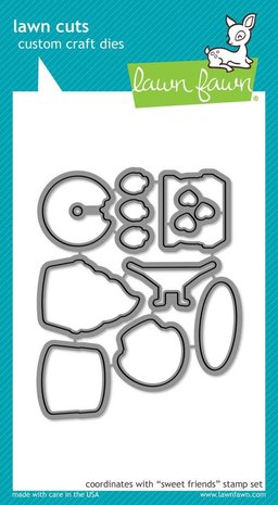 Lawn Fawn Sweet Friends Dies (LF1552) (OUTLET) Lawn Fawn Sweet Friends Dies (LF1552) (OUTLET)