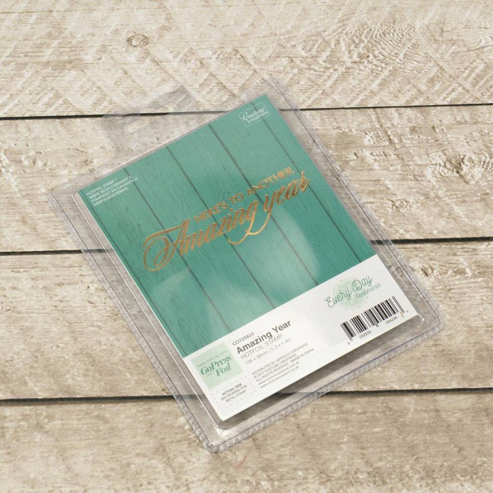 Couture Creations Everyday Sentiments Hotfoil Stamp Amazing Year (CO725833) (OUTLET)