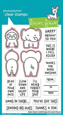 Lawn Fawn Slow Down and Enjoy Dies (LF1603) (OUTLET) Lawn Fawn Slow Down and Enjoy Dies (LF1603) (OUTLET)