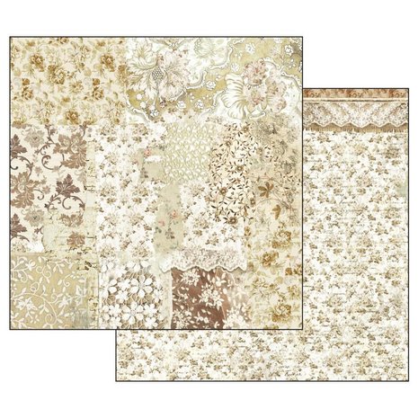 Stamperia Old Lace 12x12 Inch Paper Pack (SBBL32) (DISCONTINUED)