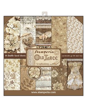 Stamperia Old Lace 12x12 Inch Paper Pack (SBBL32) (DISCONTINUED)