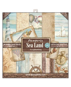 Stamperia Sea Land 12x12 Inch Paper Pack (SBBL37)
