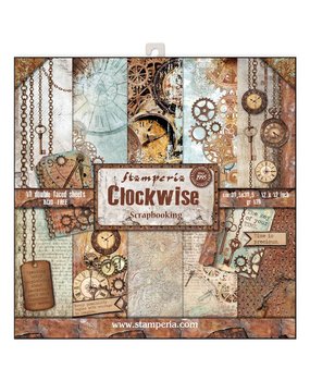 Stamperia Clockwise 12x12 Inch Paper Pack (SBBL39)