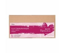 Papermania Cards & Envelopes 4x4 Inch Kraft (25pk) (PMA 151605)