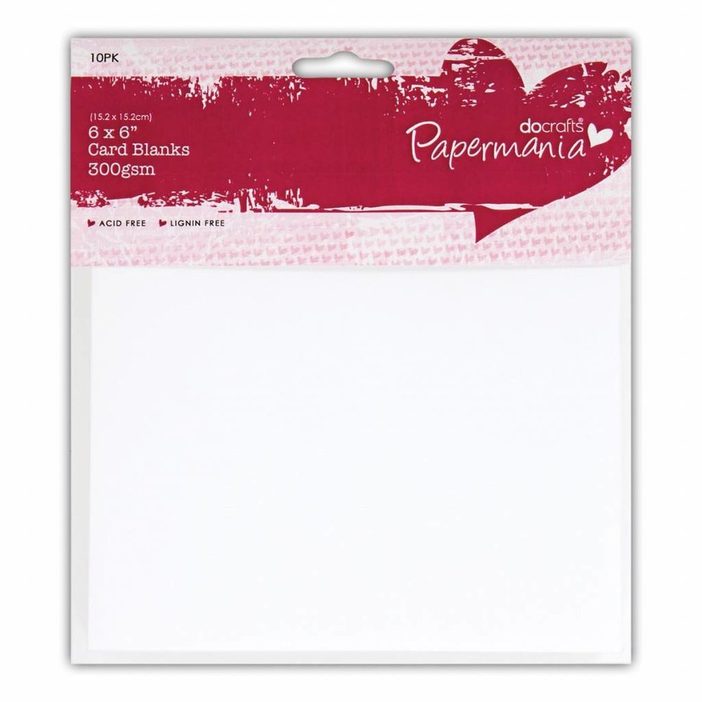 Papermania Cards & Envelopes 6x6 Inch White (10pk) (PMA 151603) Papermania Cards & Envelopes 6x6 Inch White (10pk) (PMA 151603)