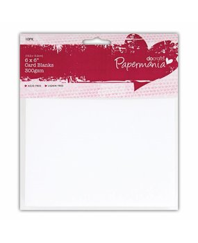 Papermania Cards & Envelopes 6x6 Inch White (10pk) (PMA 151603)