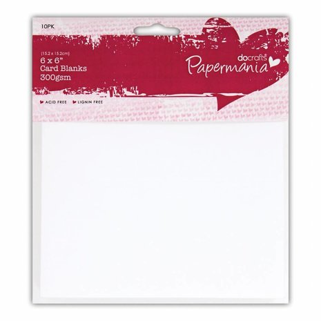 Papermania Cards & Envelopes 6x6 Inch White (10pk) (PMA 151603) Papermania Cards & Envelopes 6x6 Inch White (10pk) (PMA 151603)