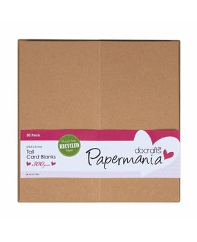 Papermania Tall Cards & Envelopes Recycled Kraft (50pk) (PMA 150622)