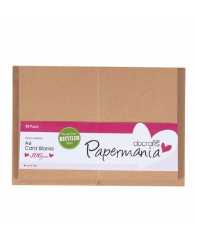Papermania Cards & Envelopes A6 Recycled Kraft (50pk) (PMA 150602)