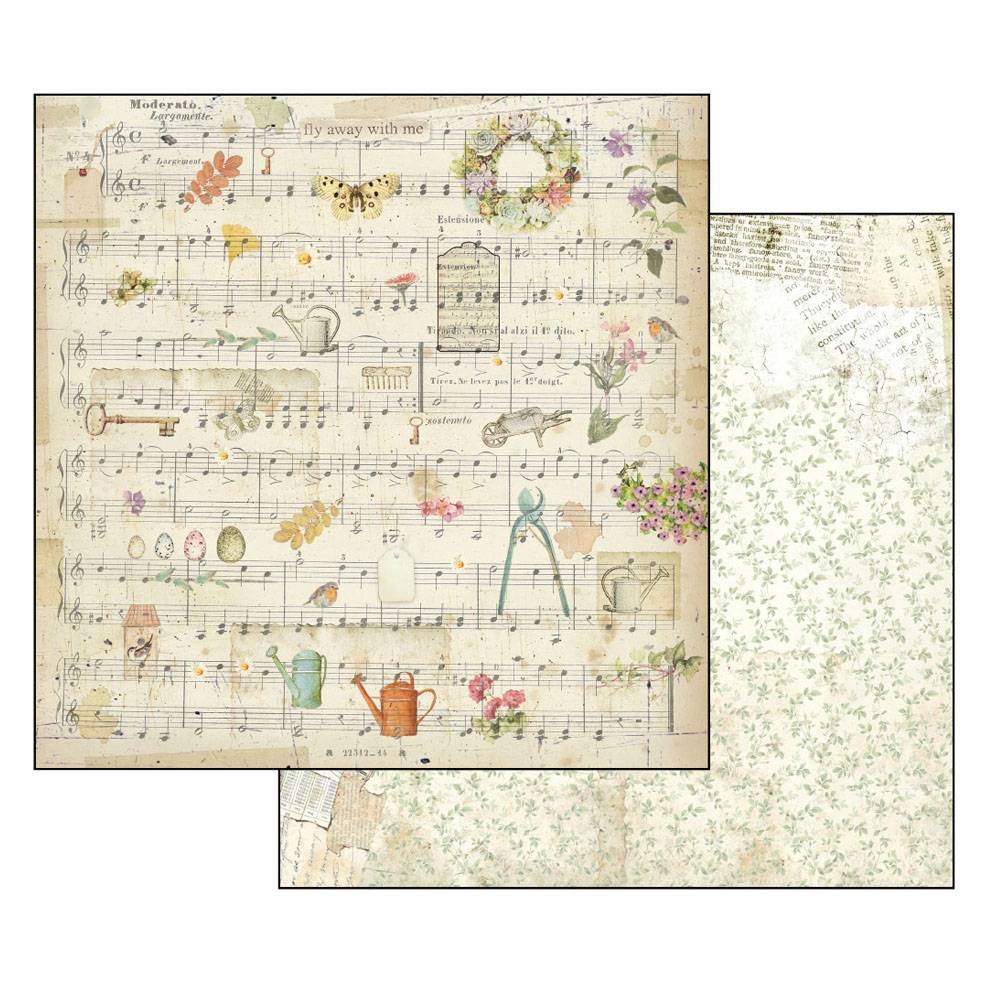 Stamperia Garden 12x12 Inch Paper Pack (SBBL43)