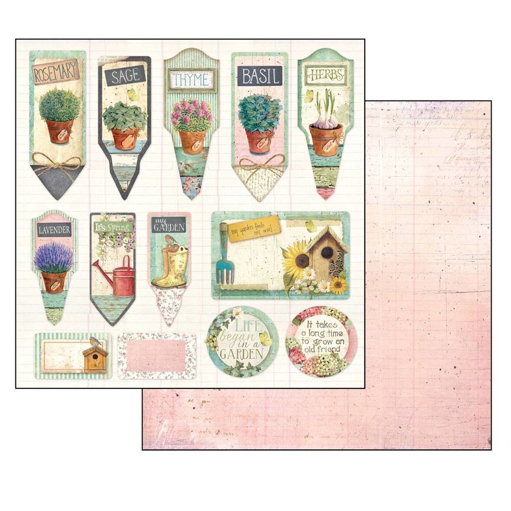 Stamperia Garden 12x12 Inch Paper Pack (SBBL43)