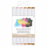 Docrafts Dual Tip Illustration Markers Portrait (6pk) (DOA 851401) (DISCONTINUED)