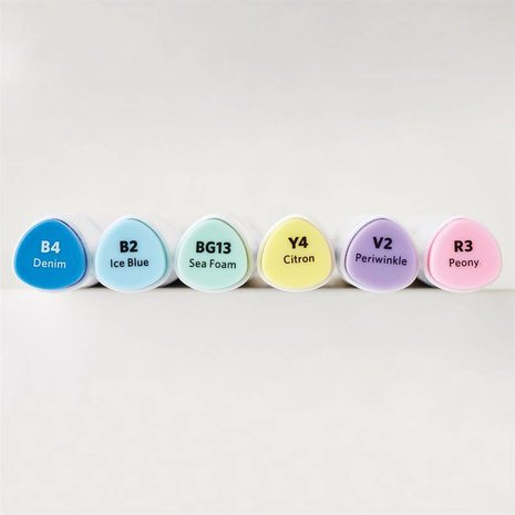 Docrafts Dual Tip Illustration Markers Pastel (6pk) (DOA 851403) (DISCONTINUED) Docrafts Dual Tip Illustration Markers Pastel (6pk) (DOA 851403) (DISCONTINUED)