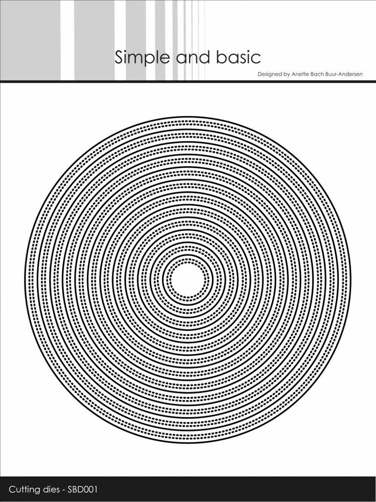 Simple and Basic Double Pierced Circle Metal Dies (SBD001)