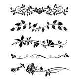 Stamperia Bordure Rose 20x25cm Thick Stencil (KSTD037)