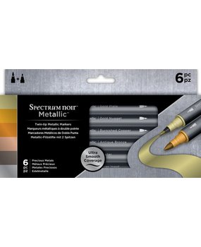 Spectrum Noir Spectrum Noir Metallic Makers Precious Metals (6pc) (SPECN-MM-MET6) Spectrum Noir Spectrum Noir Metallic Makers Precious Metals (6pc) (SPECN-MM-MET6)