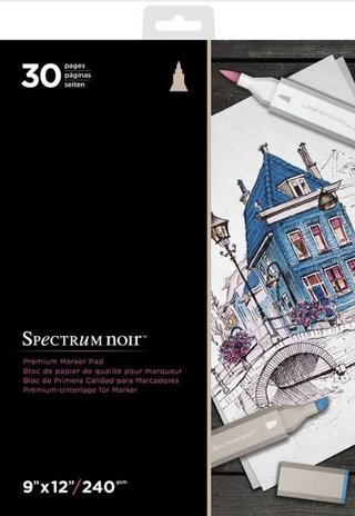 Spectrum Noir Spectrum Noir 9x12 Inch Premium Marker Paper Pad (SPECN-MPAD9) Spectrum Noir Spectrum Noir 9x12 Inch Premium Marker Paper Pad (SPECN-MPAD9)