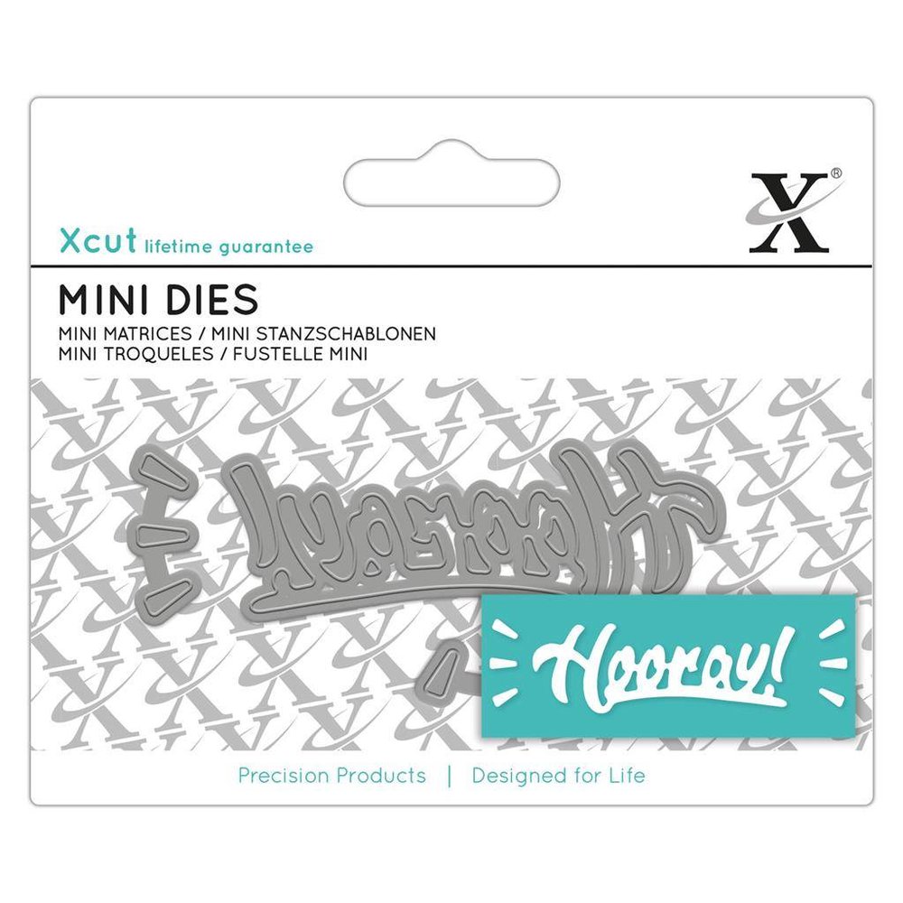 Xcut Mini Sentiment Die Hooray! (XCU 504133) (OUTLET)