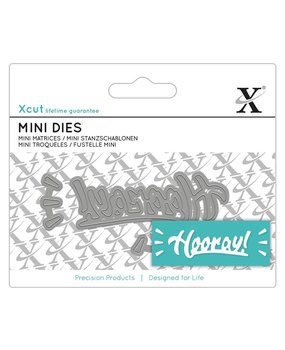 Xcut Mini Sentiment Die Hooray! (XCU 504133) (OUTLET)