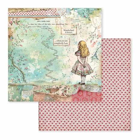 Stamperia Alice 12x12 Inch Paper Pack (SBBL52)