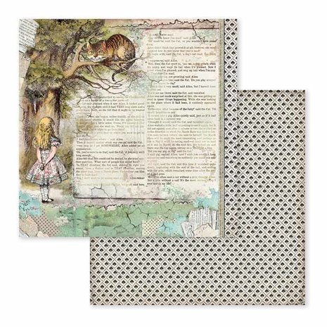 Stamperia Alice 12x12 Inch Paper Pack (SBBL52)