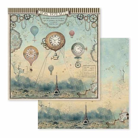 Stamperia Voyages Fantastiques 12x12 Inch Maxi Paper Pack (SBBXL01) (DISCONTINUED)
