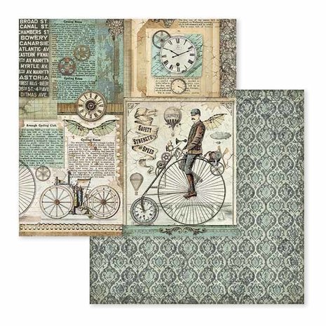 Stamperia Voyages Fantastiques 12x12 Inch Maxi Paper Pack (SBBXL01) (DISCONTINUED)