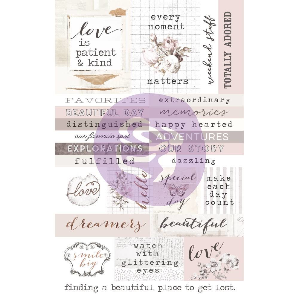 Prima Marketing Pretty Pale Ephemera & Stickers (631826) (DISCONTINUED) Prima Marketing Pretty Pale Ephemera & Stickers (631826) (DISCONTINUED)