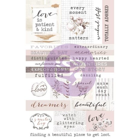 Prima Marketing Pretty Pale Ephemera & Stickers (631826) (DISCONTINUED) Prima Marketing Pretty Pale Ephemera & Stickers (631826) (DISCONTINUED)