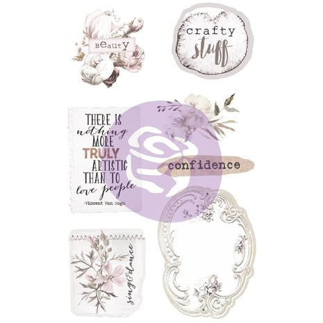 Prima Marketing Pretty Pale Ephemera & Stickers (631826) (DISCONTINUED) Prima Marketing Pretty Pale Ephemera & Stickers (631826) (DISCONTINUED)