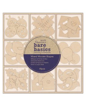 Papermania Bare Basics Mixed Wooden Shapes Autumn Garden (PMA 174724) (DISCONTINUED)
