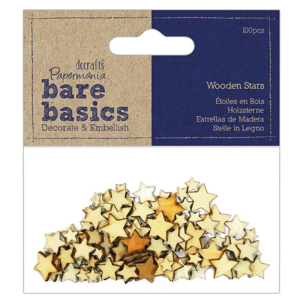 Papermania Bare Basics Wooden Stars (PMA 174727)