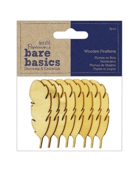 Papermania Bare Basics Wooden Feathers (PMA 174728) (DISCONTINUED)