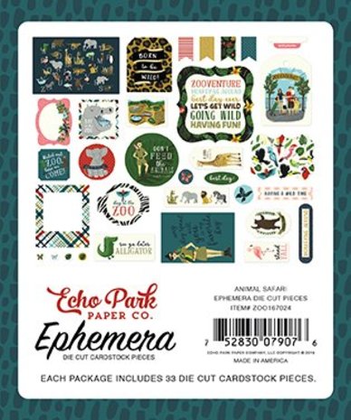 Echo Park Animal Safari Ephemera (ZOO167024) (OUTLET) Echo Park Animal Safari Ephemera (ZOO167024) (OUTLET)