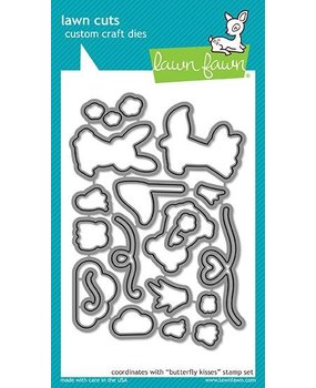 Lawn Fawn Butterfly Kisses Dies (LF1883) (DISCONTINUED) Lawn Fawn Butterfly Kisses Dies (LF1883) (DISCONTINUED)