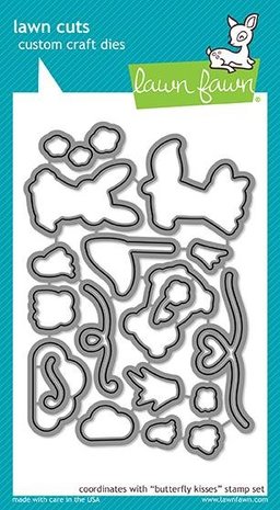 Lawn Fawn Butterfly Kisses Dies (LF1883) (OUTLET) Lawn Fawn Butterfly Kisses Dies (LF1883) (OUTLET)