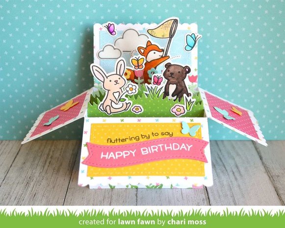 Lawn Fawn Butterfly Kisses Dies (LF1883) (DISCONTINUED) Lawn Fawn Butterfly Kisses Dies (LF1883) (DISCONTINUED)