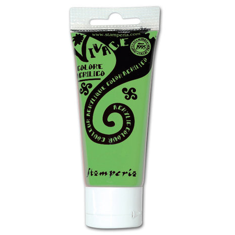 Stamperia Vivace Acrylic Paint 60ml Bright Green (KAB11) (DISCONTINUED) Stamperia Vivace Acrylic Paint 60ml Bright Green (KAB11) (DISCONTINUED)