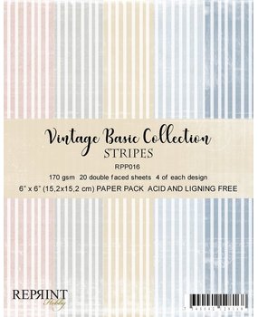 Reprint Stripes Basic 6x6 Inch Collection Pack (RPP016) (DISCONTINUED)